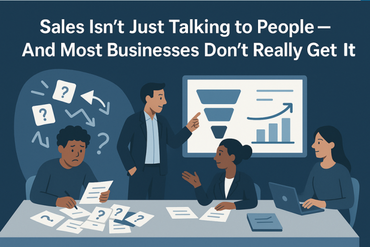 Sales Isn’t Just Talking to People — And Most Businesses Don’t Really Get That